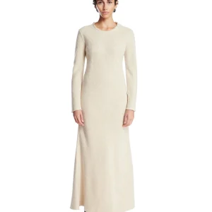 Abito In Cashmere E Seta Bianco